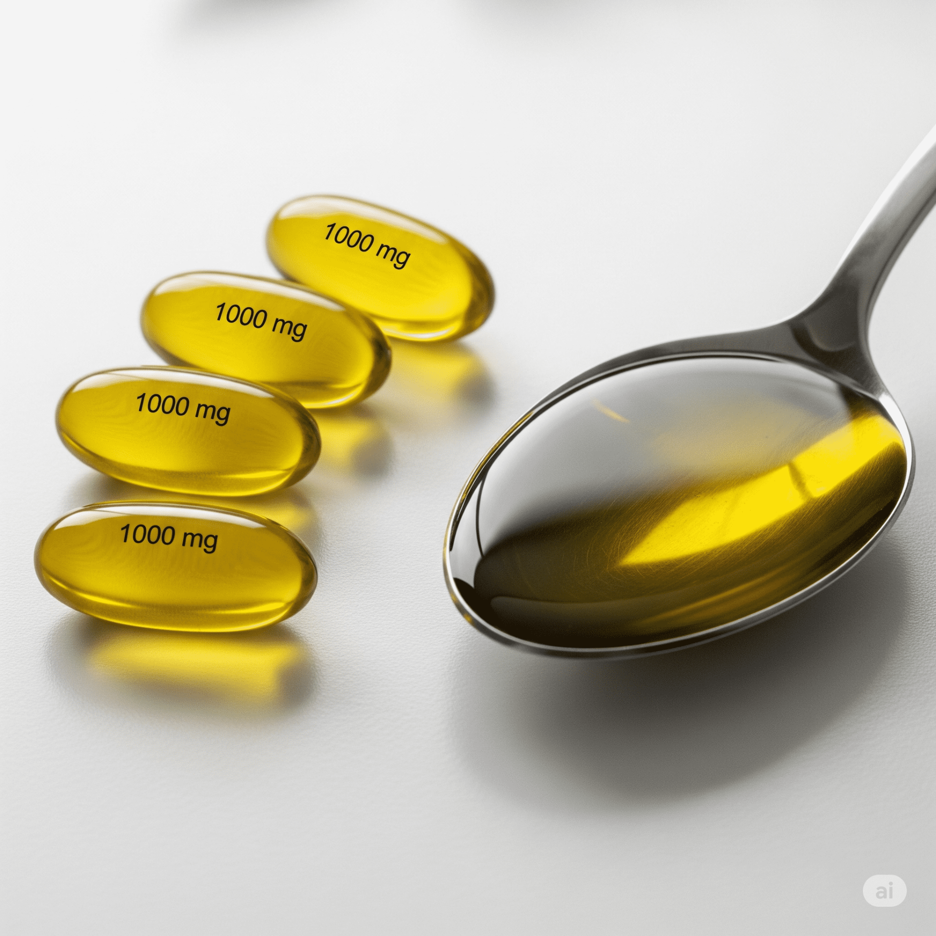 Rybí tuk 4000mg a olivový olej s nedozrálých oliv