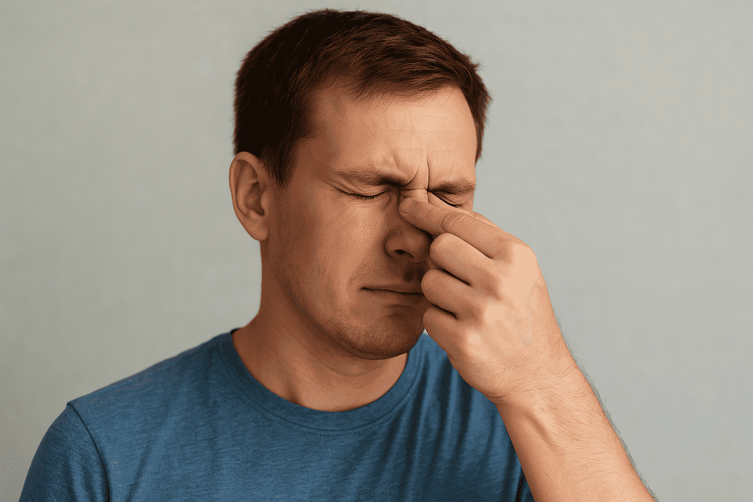 Pocit ucpaných dutin po masáži