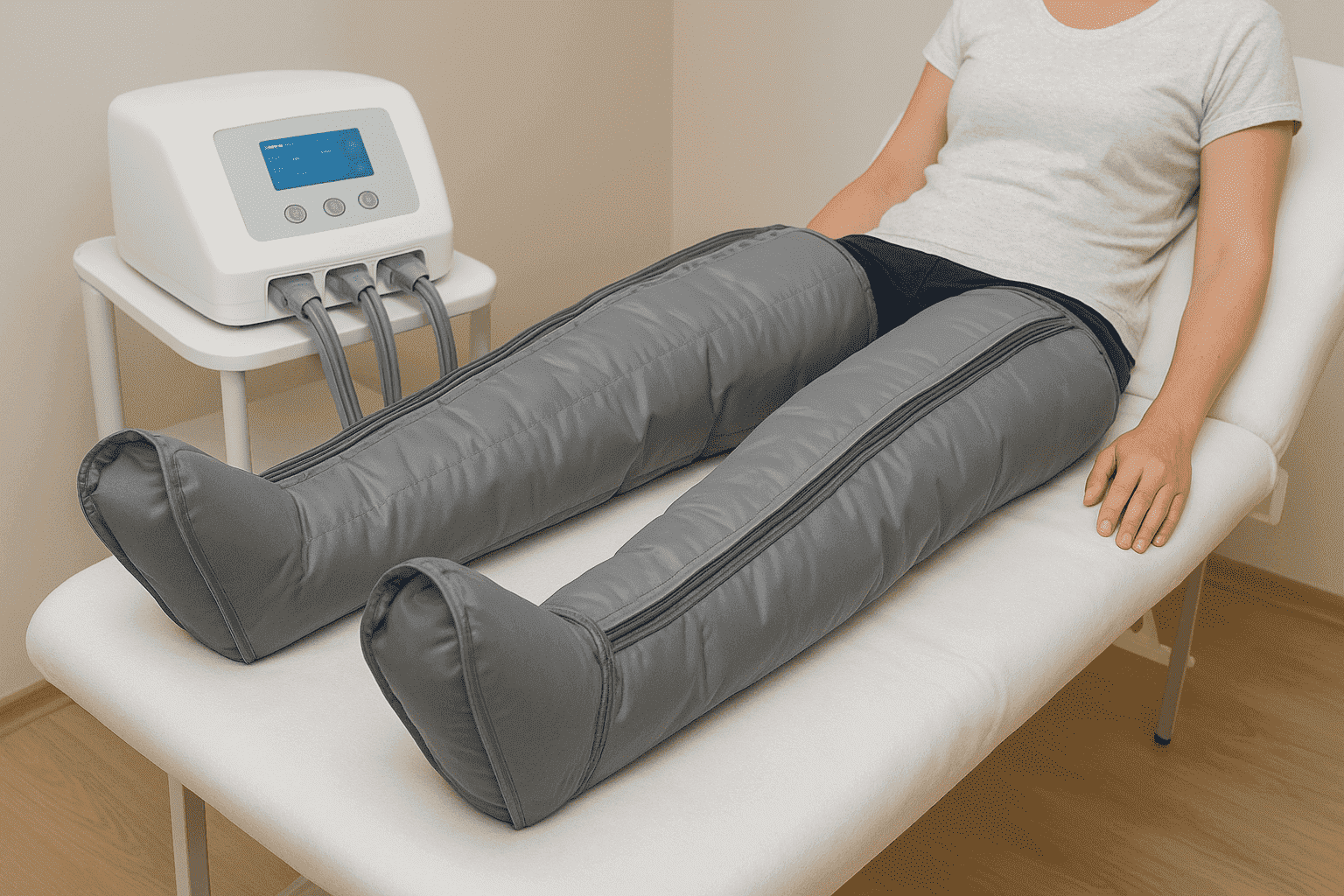 Přístrojová lymfodrenáž dolních končetin