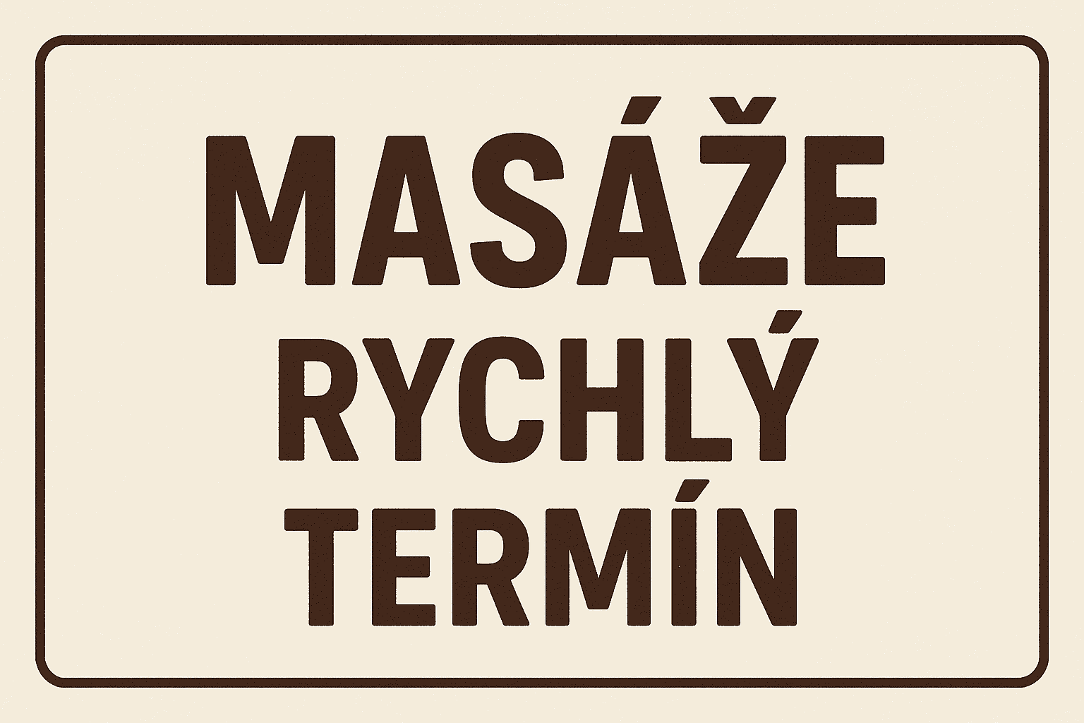 Masáže Plzeň - expresní objednání