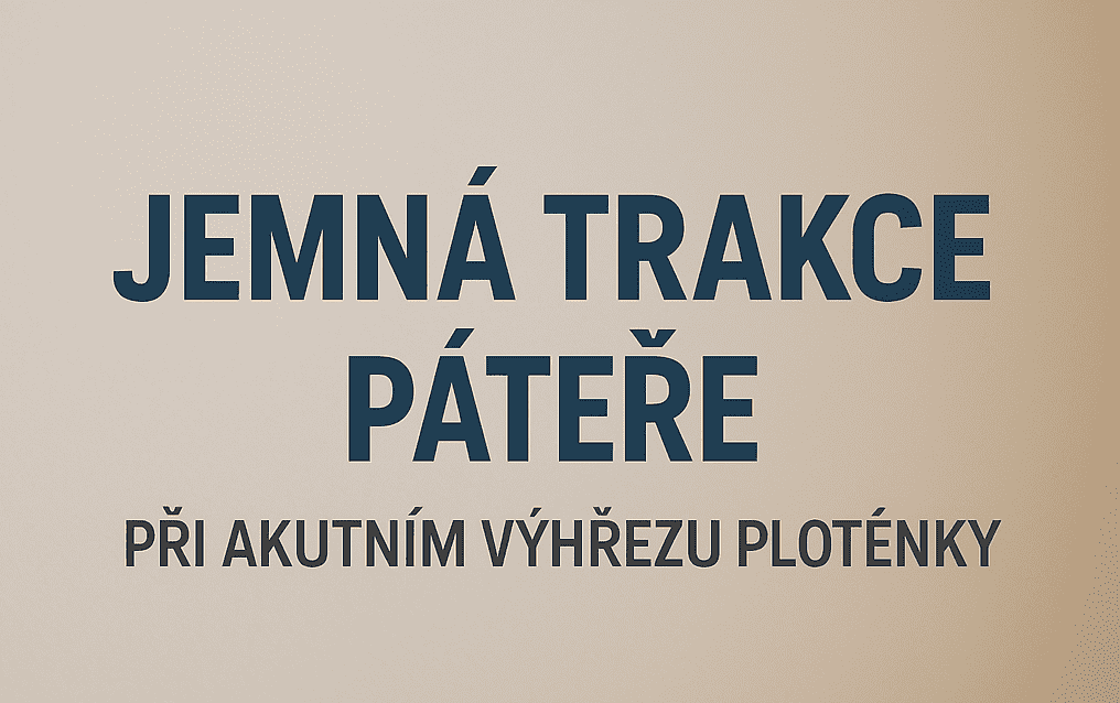 Trakce páteře Plzeň